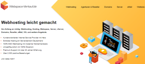 Webspace-Verkauf.de Screenshot